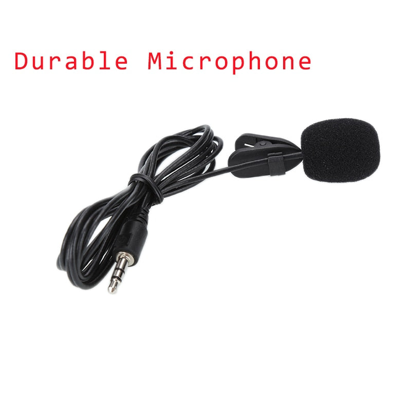Clip-on Lapel Lavalier Microphone 3.5mm Jack For iPhone For Speaking Singing Speech SmartPhone Recording PC Tie Clip Microphone