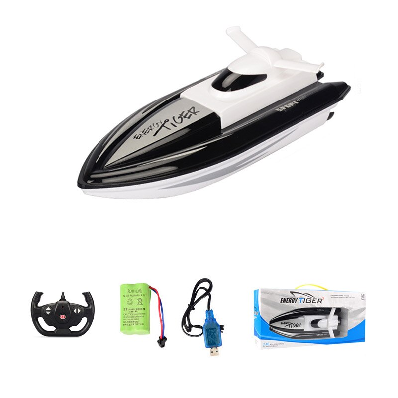 Fast RC Boat Mini 1:16 2.4ghz 4 Channels Dual Motor Remote Radio-controlled Boat 10km/h Speed RC Boats Boys Toys Dropshipping