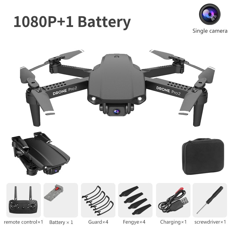 LSKJ E99 Pro2 RC Mini Drone 4K HD Dual Camera WIFI FPV Professional Aerial Photography Helicopter Foldable Quadcopter Dron Toys
