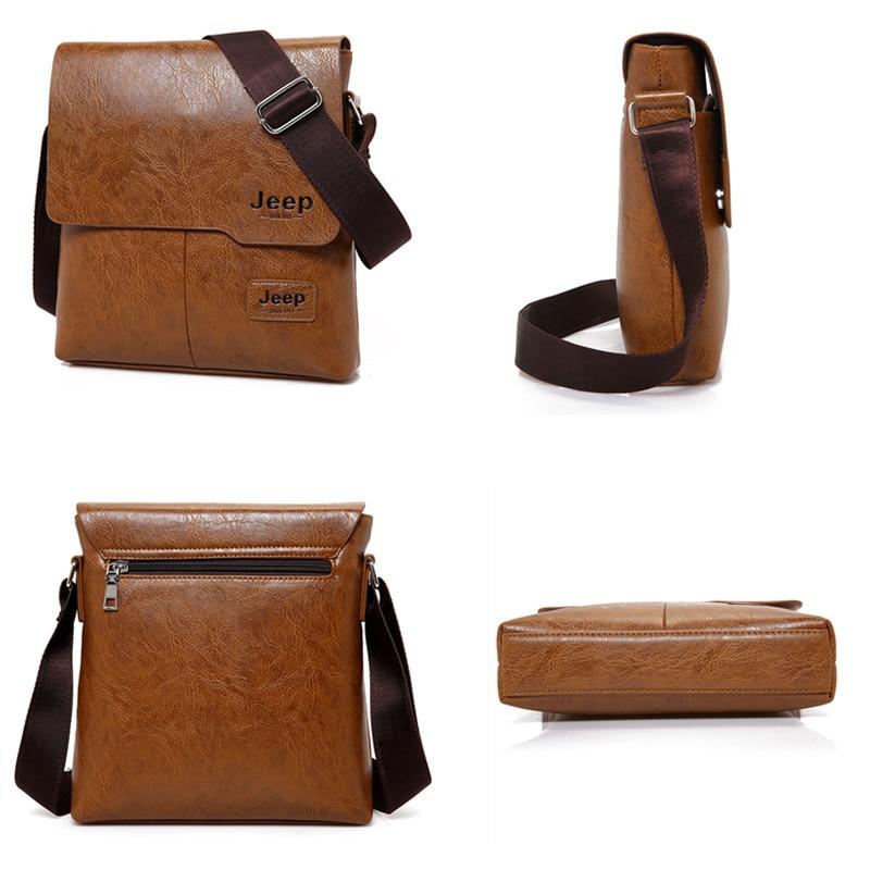 JEEPBULUO Men Tote Bags Set Famous Brand New Fashion Man Leather Messenger Bag Male Cross Body Shoulder Business Bags For Men
