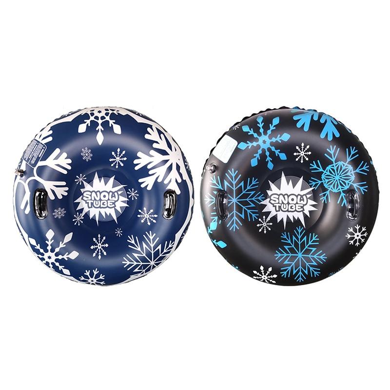 Cold-resistant And Wear-resistant PVC Inflatable Ski Circle With Handle Durable Children&Adult Outdoor Skiing Snow Tube