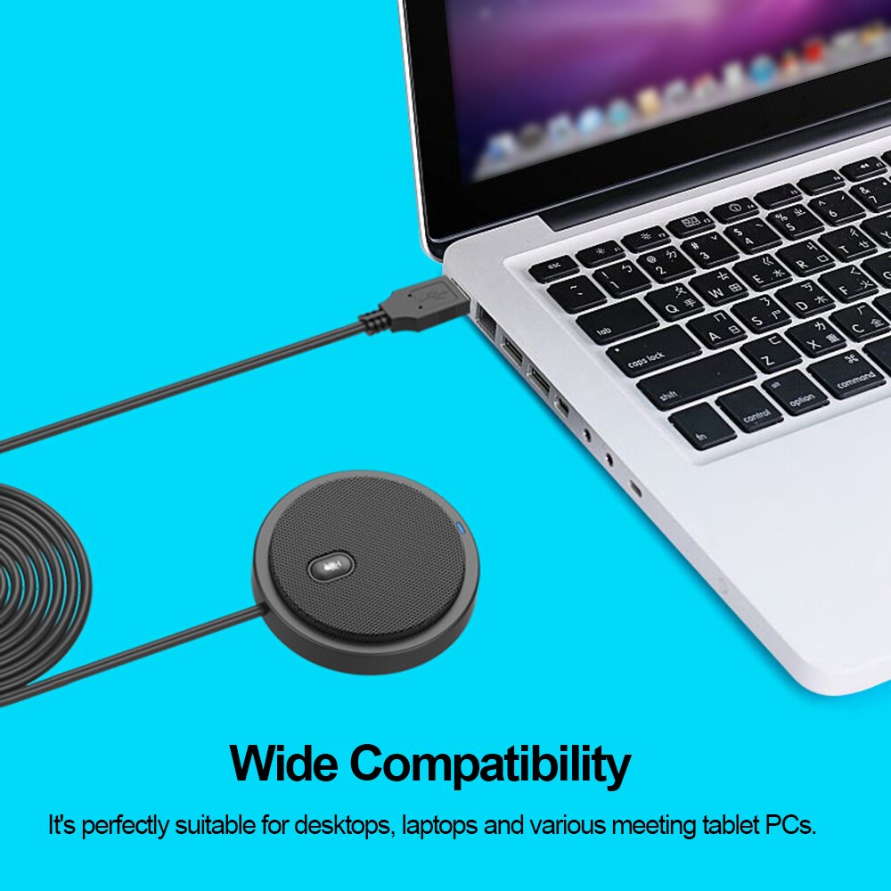 USB Omni-directional Condenser Microphone Mic for Meeting Business Conference Computer Laptop Voice direct pickup microphone