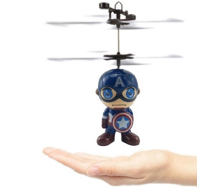 Mini Fly Flashing helicopter Hand Control RC Toy induction mini Helicopter Quadcopter RC Drone Ar.dron with LED Toys For Kids