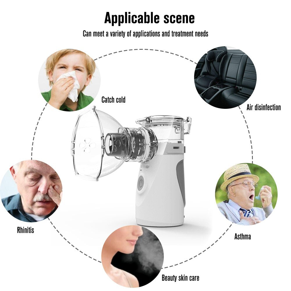 Yonker Medical Newest Nebulizer Handheld Asthma Inhaler Atomizer for children health care usb mini Portable Nebulizer