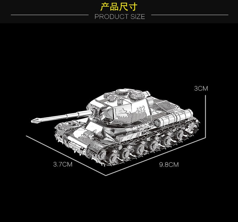 MMZ MODEL NANYUAN 3D Metal model kit JS-2 tank Chieftain MK50 Tank Assembly Model DIY 3D Laser Cut Model puzzle toys for adult