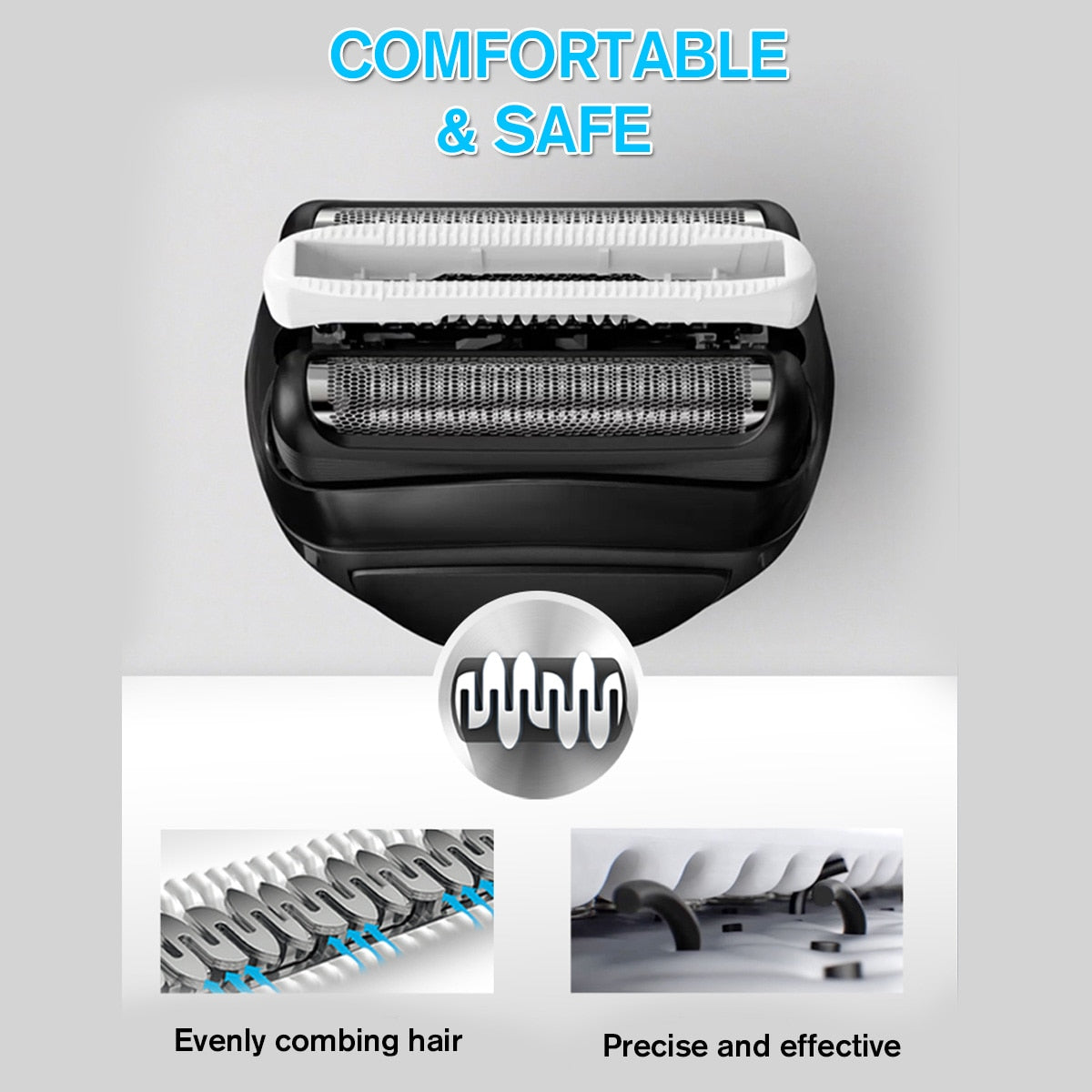 Replacement Shaver Foil Head for Braun 32B 32S 21B for Cruzer6 Series 3 301S 310S 320S 360S 3000S 3010S 3020S 350CC Head Blade