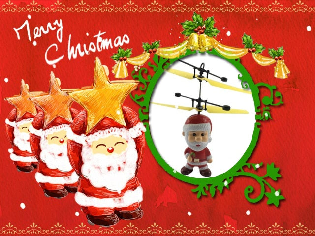 Mini Fly Flashing helicopter Hand Control RC Toy induction mini Helicopter Quadcopter RC Drone Ar.dron with LED Toys For Kids