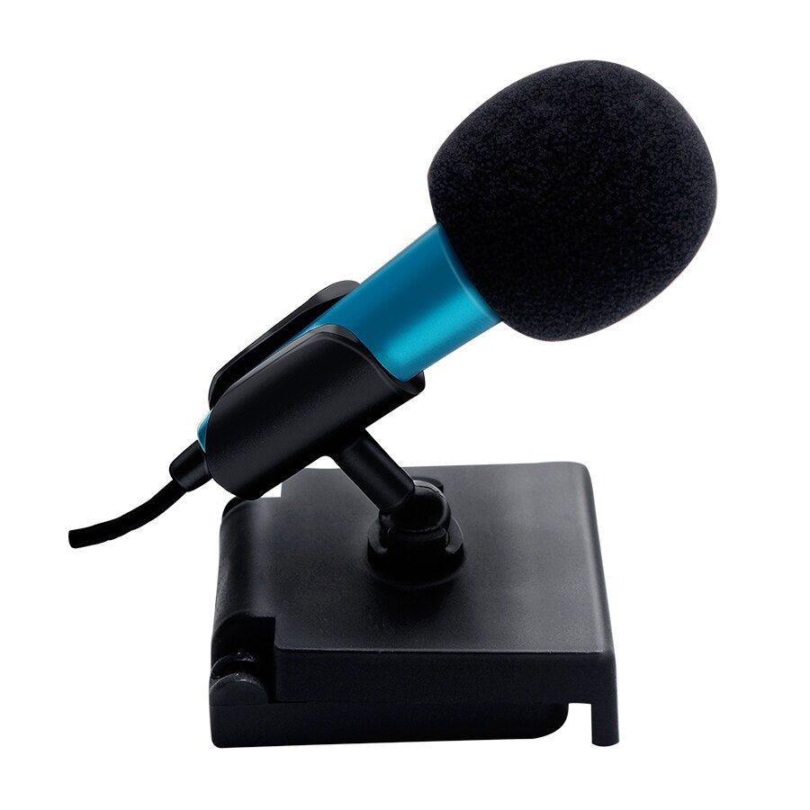 4Color Handheld Mic Portable Mini 3.5mm Stereo Studio Microphone For Laptop PC Desktop Mic KTV Karaoke 5.5cm*1.8cm