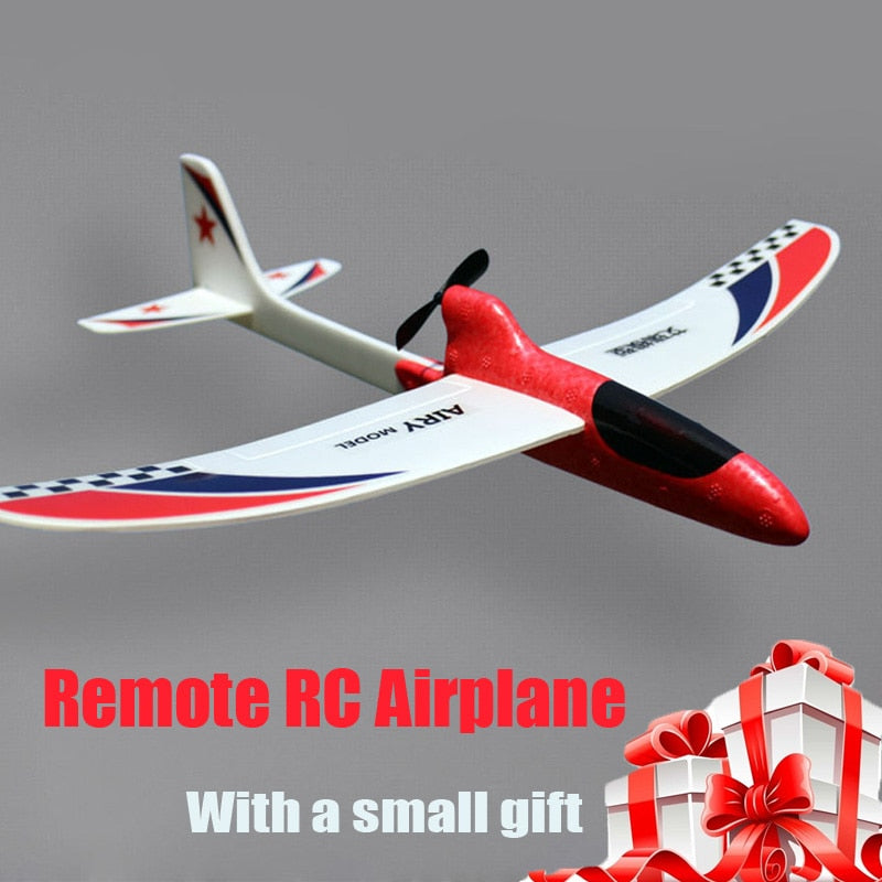 Newest DIY Glider Foam Mini Drone Capacitor Hand Throwing Electric Plane Resistance to falling Toys for Children Birthday Gift