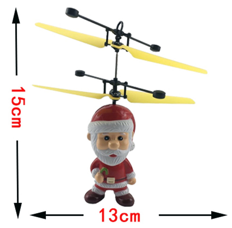 Mini Fly Flashing helicopter Hand Control RC Toy induction mini Helicopter Quadcopter RC Drone Ar.dron with LED Toys For Kids
