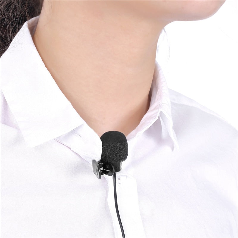 Mini 3.5mm Microfone Hands Free Lavalier Lapel Microphone Wired Clip for Computer Pc Iphone Smartphone Micro Cravate Mikrofon