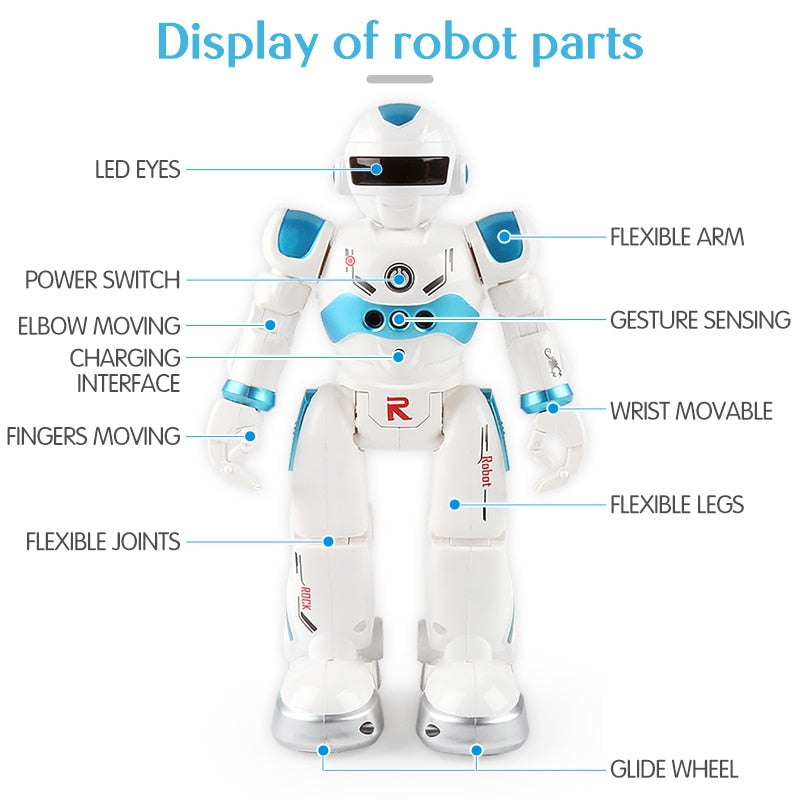 New RC Robot Remote Control Robot toy Dancing Gesture Action Figures Toys for children boys