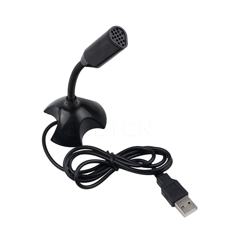 kebidu 2019 Mini USB Studio Speech Microphone Adjustable Laptop Microphone Stand Mic With Holder for Desktop PC High Quality