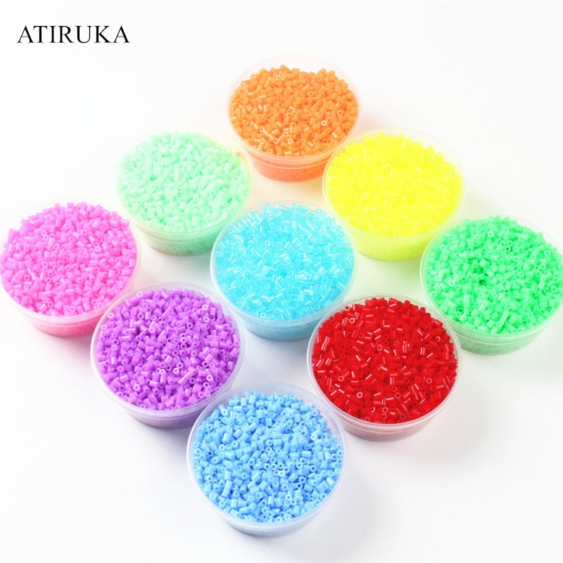 2.6MM Hama Beads 3D Puzzle Toys for Children Zabawki 72 Colors Educational Toys Puzzles for Adults Brinquedo 500Pcs/Bag