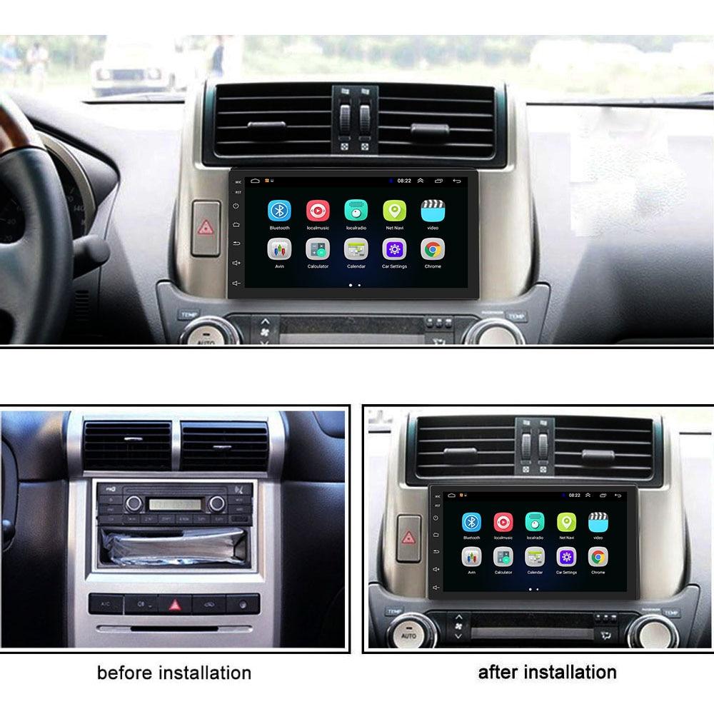 Podofo Android 9.1 2 Din Car radio Multimedia GPS Player 2DIN 2.5D Universal For Volkswagen Nissan Hyundai Kia toyota LADA Ford