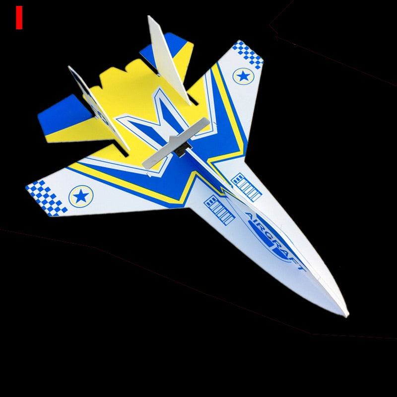 Flight Fixed Wing Model Su27 RC Airplane With Microzone MC6C Transmitter with Receiver and Structure Parts For DIY RC Aircraft