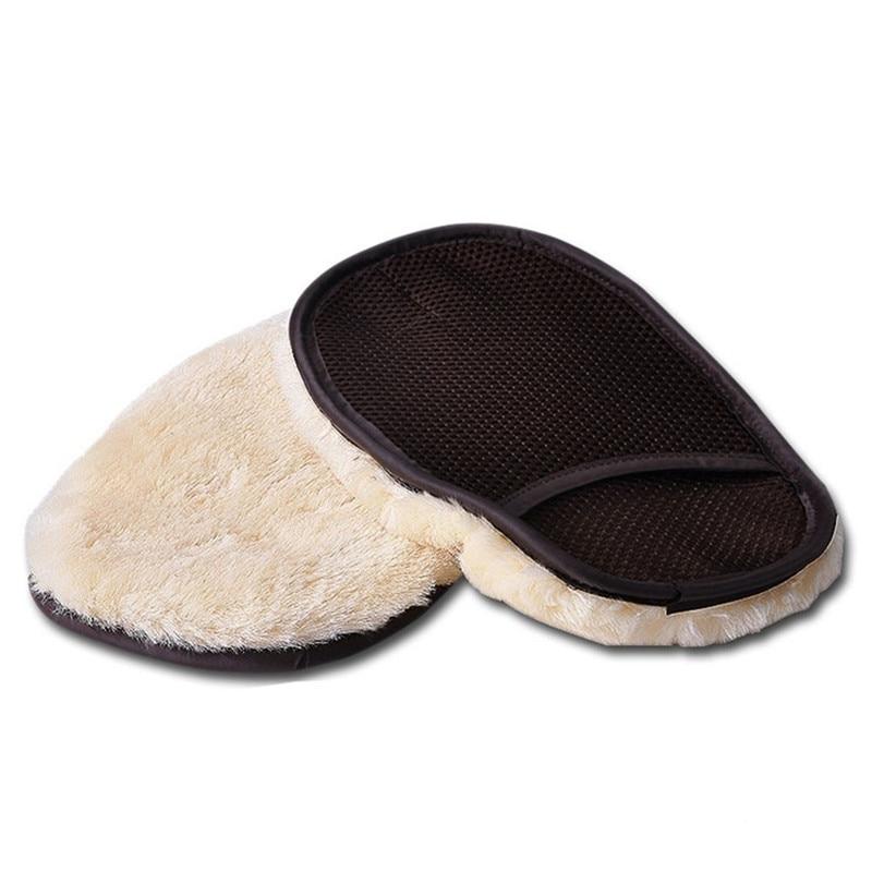 Car Styling 15*24cm Automotive Car Cleaning Car Brush Cleaner Wool Soft Car Washing Gloves Cleaning Brush Motorcycle Washer Care