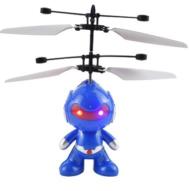 Mini Fly Flashing helicopter Hand Control RC Toy induction mini Helicopter Quadcopter RC Drone Ar.dron with LED Toys For Kids