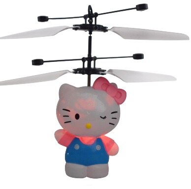Mini Fly Flashing helicopter Hand Control RC Toy induction mini Helicopter Quadcopter RC Drone Ar.dron with LED Toys For Kids