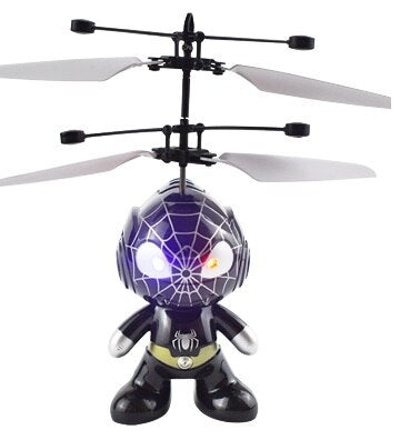 Mini Fly Flashing helicopter Hand Control RC Toy induction mini Helicopter Quadcopter RC Drone Ar.dron with LED Toys For Kids