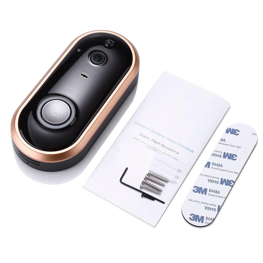 1080P Smart WIFI Doorbell Intercom Video Ring Door Bell With Camera IR Entry Door Alert Wireless Security Chime Door Cam Alarm
