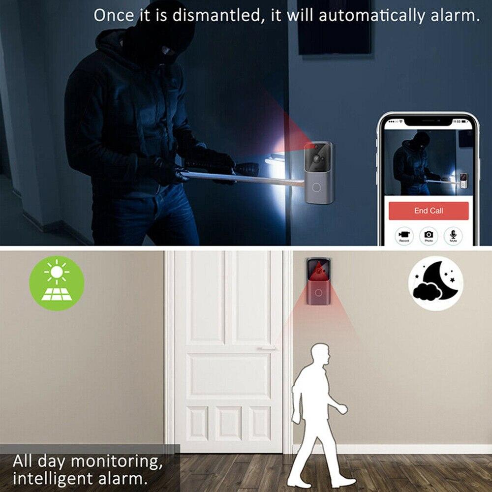 WIFI Doorbell Waterproof Smart video Door Bell Camera 720P wireless intercom PIR Alarm IR night vision IP camera For Door Eyes