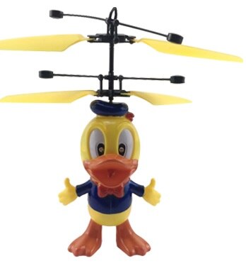 Mini Fly Flashing helicopter Hand Control RC Toy induction mini Helicopter Quadcopter RC Drone Ar.dron with LED Toys For Kids