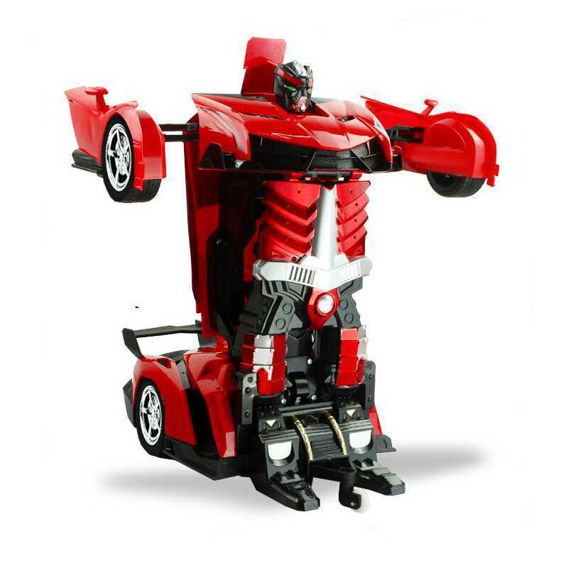 Transformation RC Car Sports Driving Car Shock Resistant Robot Mini Not 4WD RC Deformation Car Children Toys for Children GIFT