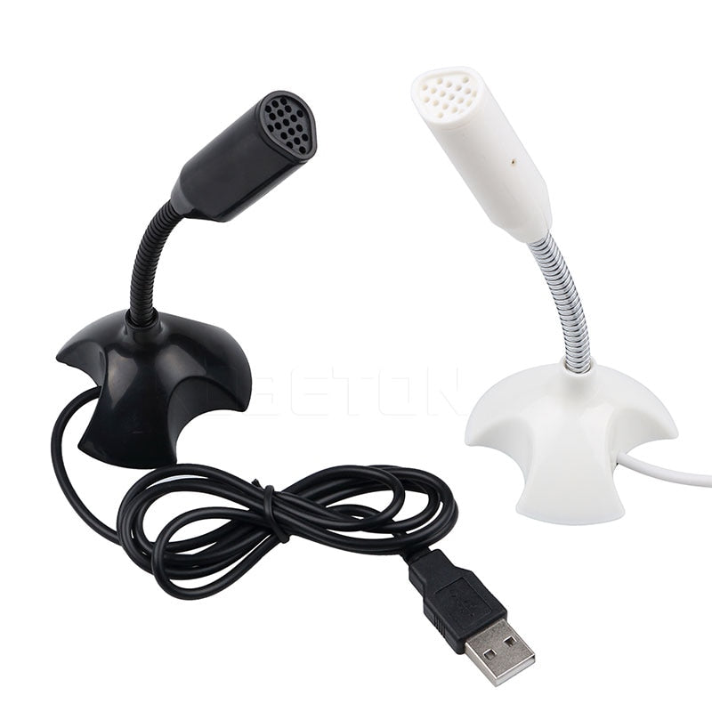 kebidu 2019 Mini USB Studio Speech Microphone Adjustable Laptop Microphone Stand Mic With Holder for Desktop PC High Quality