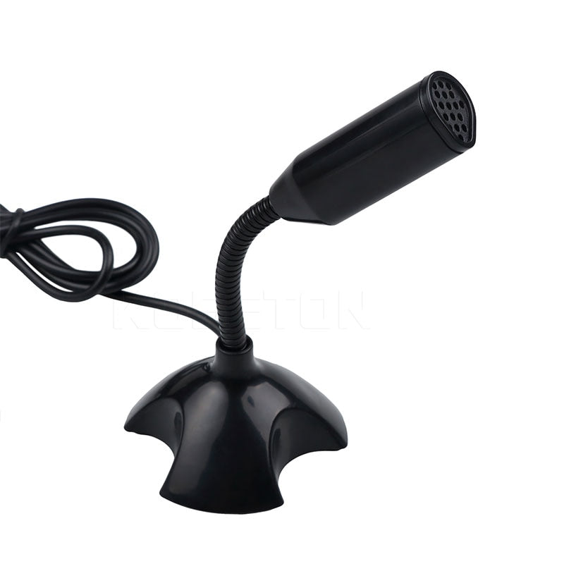kebidu 2019 Mini USB Studio Speech Microphone Adjustable Laptop Microphone Stand Mic With Holder for Desktop PC High Quality