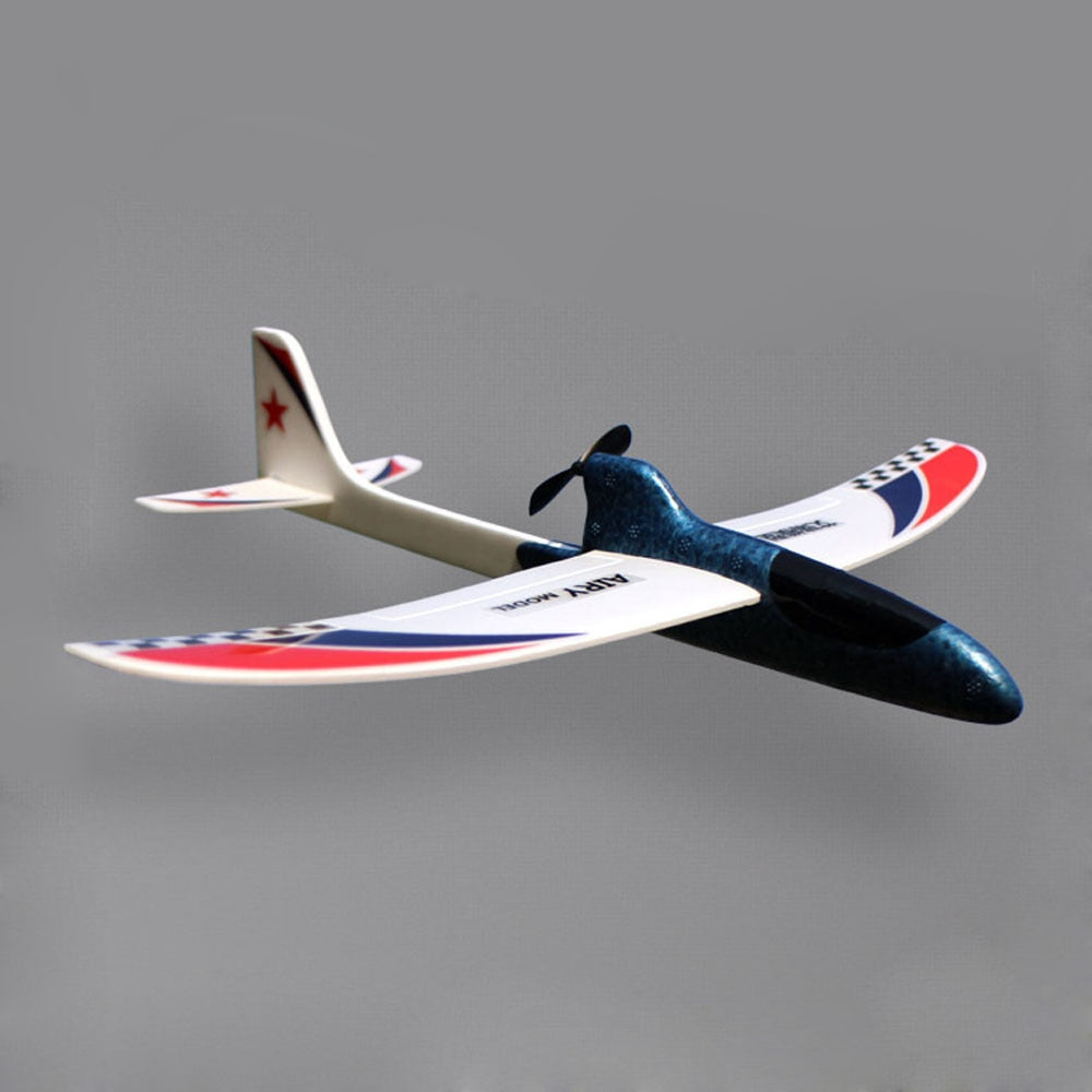Newest DIY Glider Foam Mini Drone Capacitor Hand Throwing Electric Plane Resistance to falling Toys for Children Birthday Gift