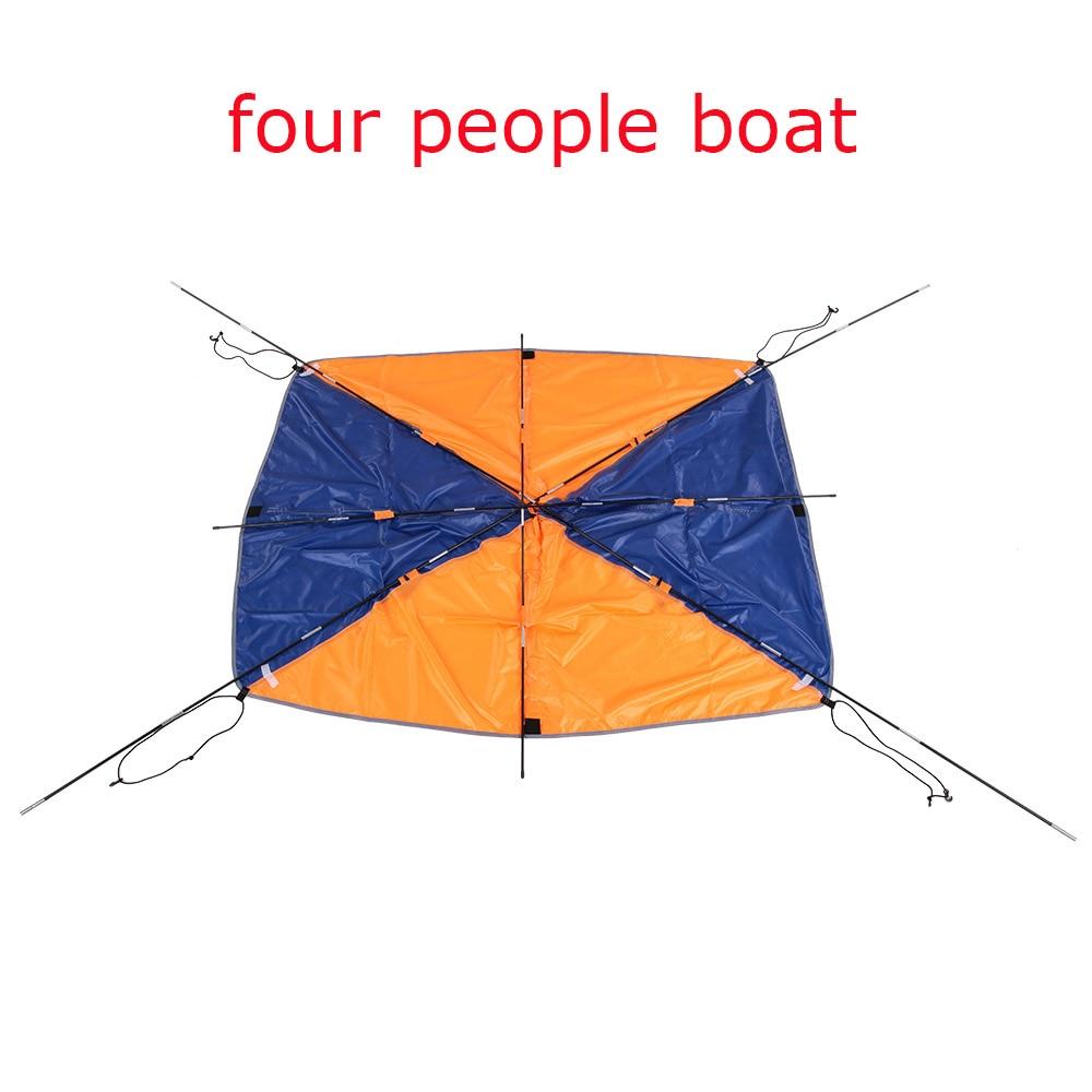 Inflatable Boat Kayak Accessories Fishing Sun Shade Rain Canopy Kayak Kit Sailboat Awning Top Cover 2-4 persons Boat Shelter