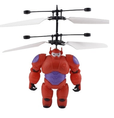 Mini Fly Flashing helicopter Hand Control RC Toy induction mini Helicopter Quadcopter RC Drone Ar.dron with LED Toys For Kids