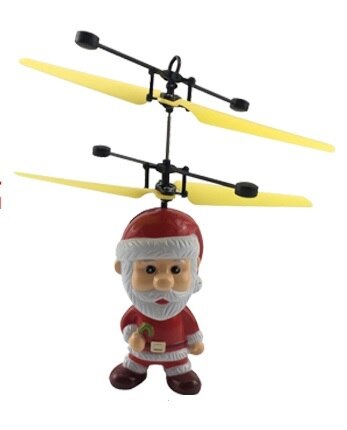 Mini Fly Flashing helicopter Hand Control RC Toy induction mini Helicopter Quadcopter RC Drone Ar.dron with LED Toys For Kids