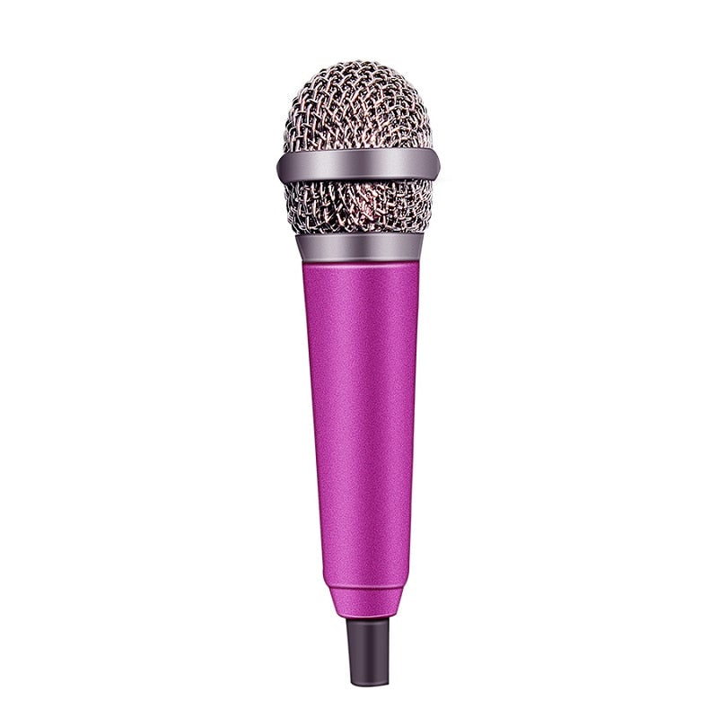4Color Handheld Mic Portable Mini 3.5mm Stereo Studio Microphone For Laptop PC Desktop Mic KTV Karaoke 5.5cm*1.8cm