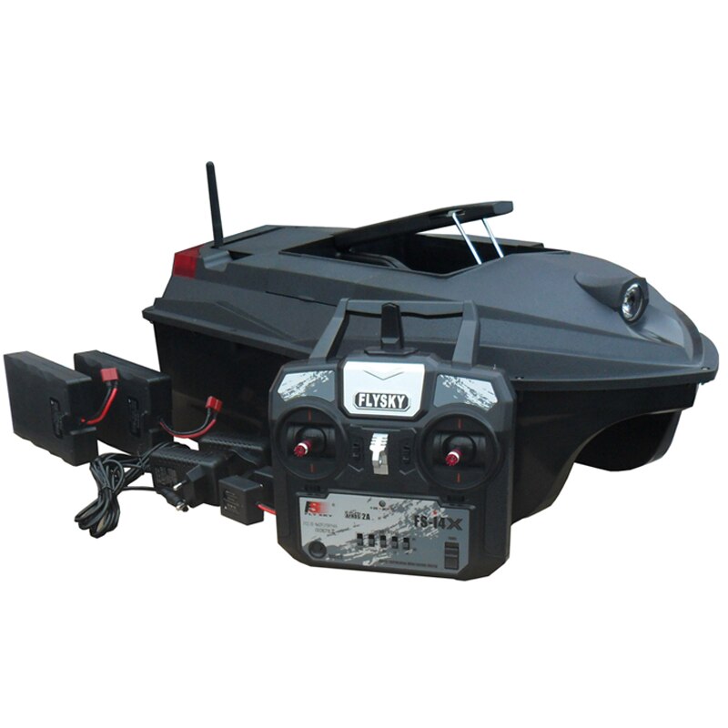 TL-380B 20A 2.4G Fishing&Nesting Bait Boat 3KG Load Dual Body Feeding hook Lure Boat(FlySky TX) (Black 380B 20A)