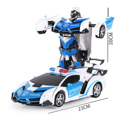 Rc Car 4wd Crawler Remote Control Car Rc Drift Car 2 In 1Driving Sports Car Drive Transformation Robots Models Fighting Toy Gift