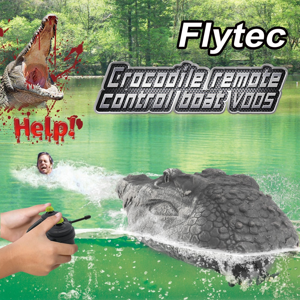 RC Boat Remote Control Racing Boat Simulation Crocodile Head Spoof Jokes Interesting Prank Toys Halloween Party Scary Toys