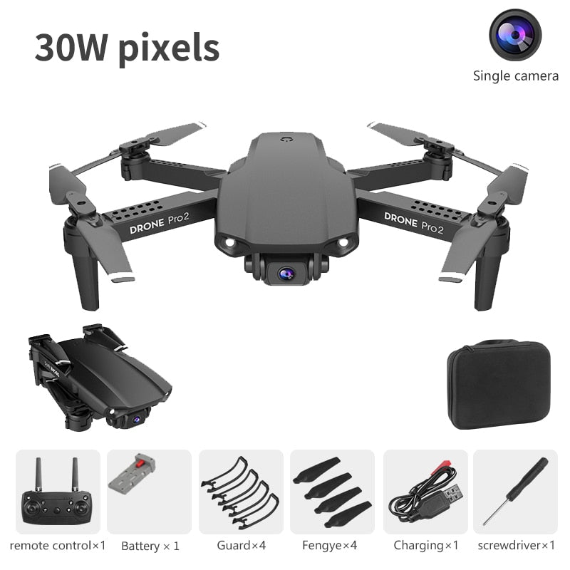 LSKJ E99 Pro2 RC Mini Drone 4K HD Dual Camera WIFI FPV Professional Aerial Photography Helicopter Foldable Quadcopter Dron Toys