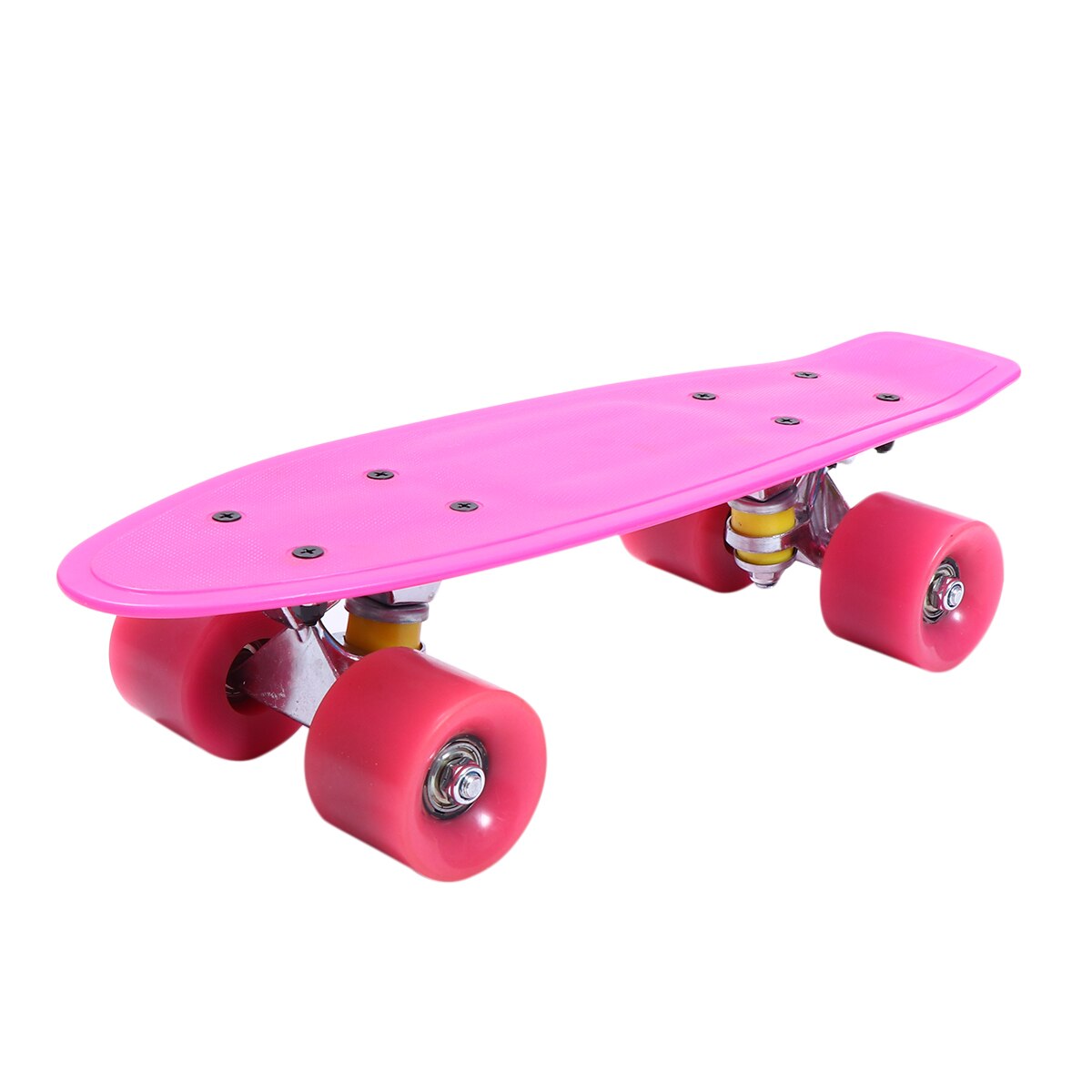16.5Inches Four-wheel Mini Longboard Pastel Color Skate Board skateboard with LED Flashing Wheels Retro Skateboard
