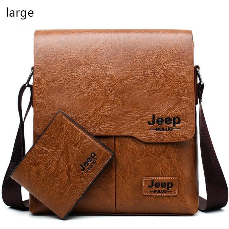 JEEPBULUO Men Tote Bags Set Famous Brand New Fashion Man Leather Messenger Bag Male Cross Body Shoulder Business Bags For Men
