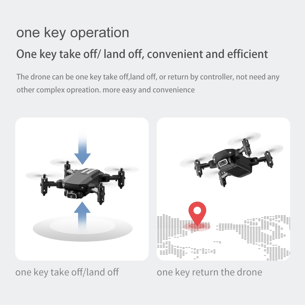 SHAREFUNBAY drone 4k HD wide angle camera wifi fpv drone height keeping drone with camera mini drone video live rc quadcopter