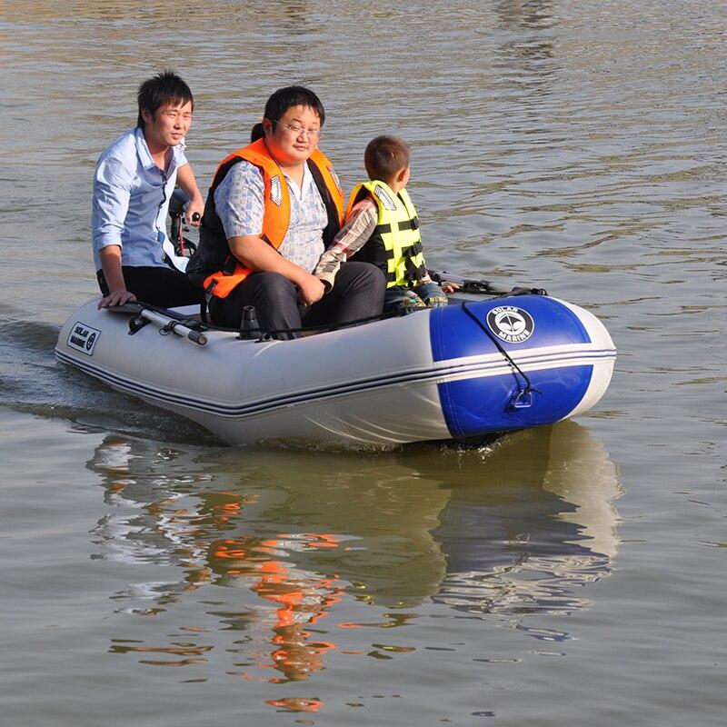 175-260cm PVC Inflatable Boat Wear-resistant Foldable Air Rowing Kayak/fishing boat for 1-5 person Fishing dinghy Outdoor Sports