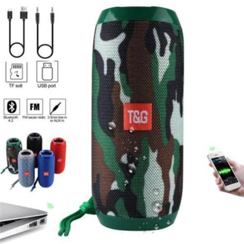 Portable Wireless Bluetooth Speakers TG117 Soundbar stereo subwoofer Outdoor Sports IPX5 Waterproof Support TF Card FM Radio AUX