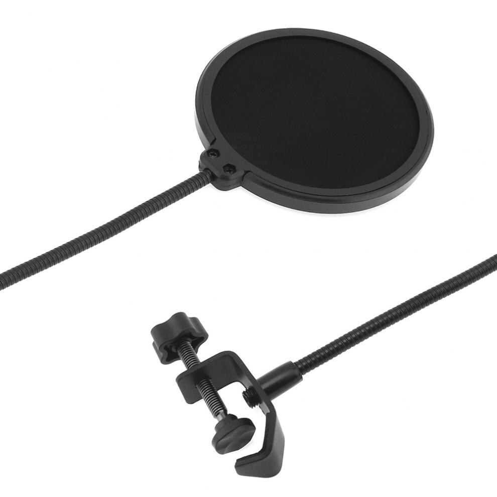 Double Layer Studio Microphone Flexible WindScreen Mask Mic Pop Filter Shield 100/155MM for Speaking Recording Accessories