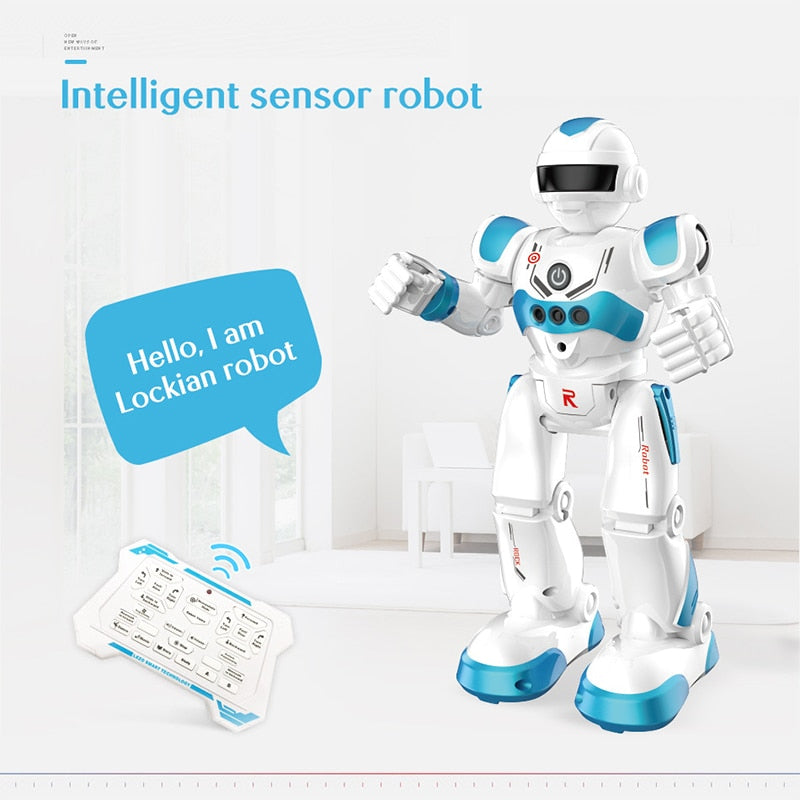 Remote Control Robot Multi-function USB Charging Children's Toy RC Robot Will Sing Dance Action Figure Gesture Sensor Robot