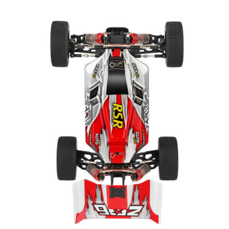WLtoys 144001 1/14 2.4G Racing Remote Control Car Competition 60 km/h Metal Chassis 4wd Electric RC Formula Car USB Charging