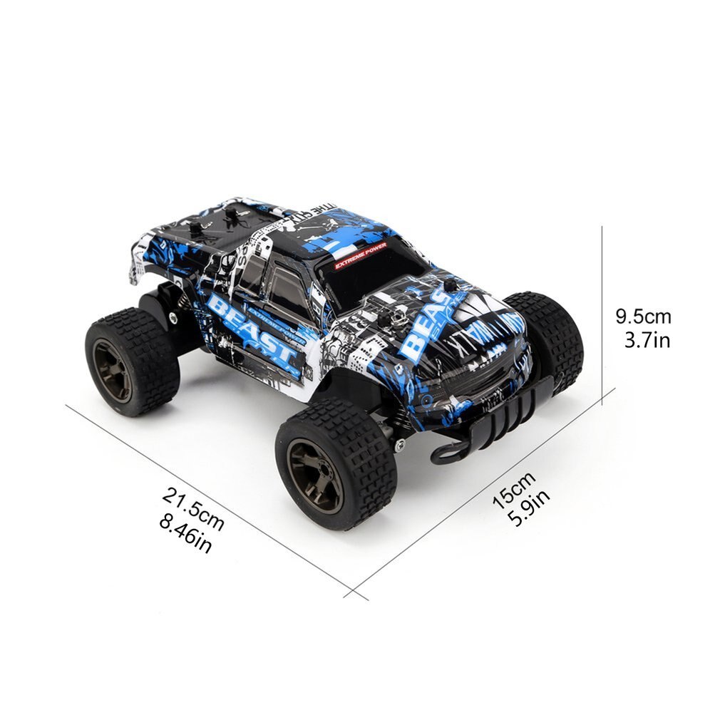 LR-C004 1/18 RC Car 4WD climbing Car Double Motors Drive Bigfoot Car Remote Control Model Off-Road Vehicle Toys Gift