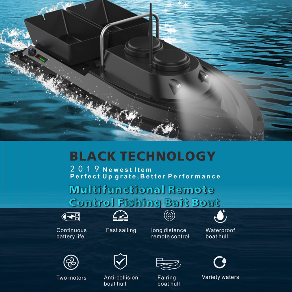 D11 Smart RC Bait Boat Toys Dual Motor Fish Finder Ship Boat Remote Control 500m Fishing Boats Speedboat Fishing Tool Model Toy
