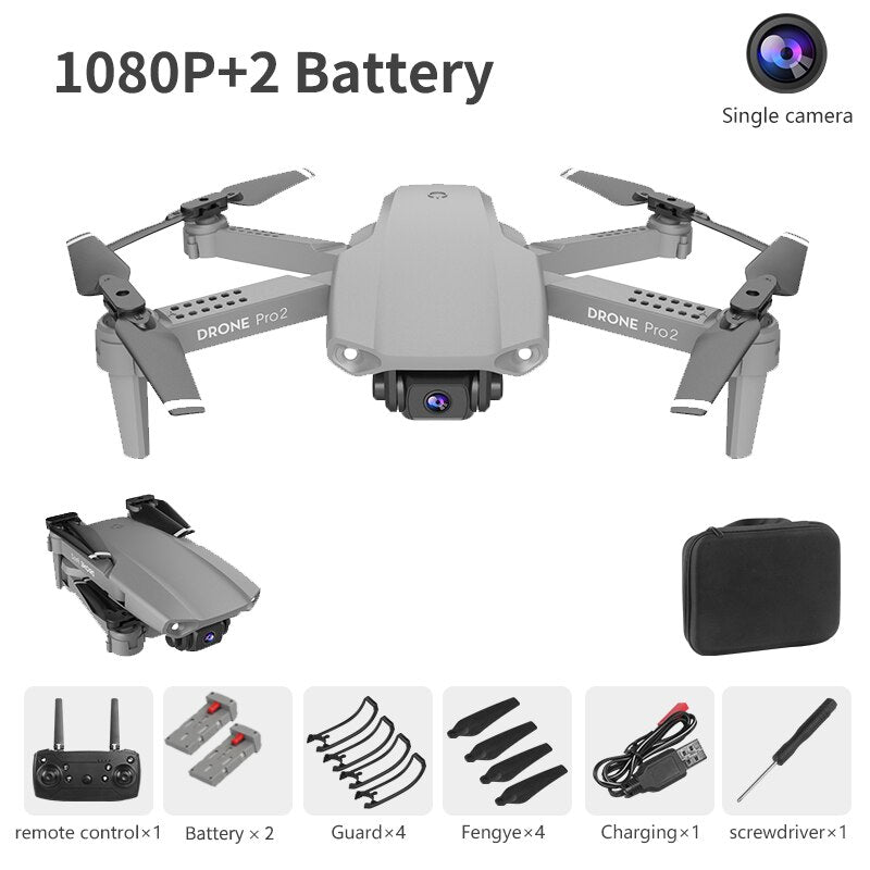 LSKJ E99 Pro2 RC Mini Drone 4K HD Dual Camera WIFI FPV Professional Aerial Photography Helicopter Foldable Quadcopter Dron Toys